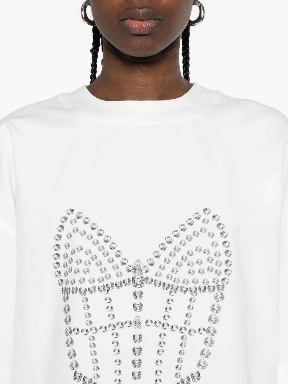 HAMZA La Perle T-shirt Wit