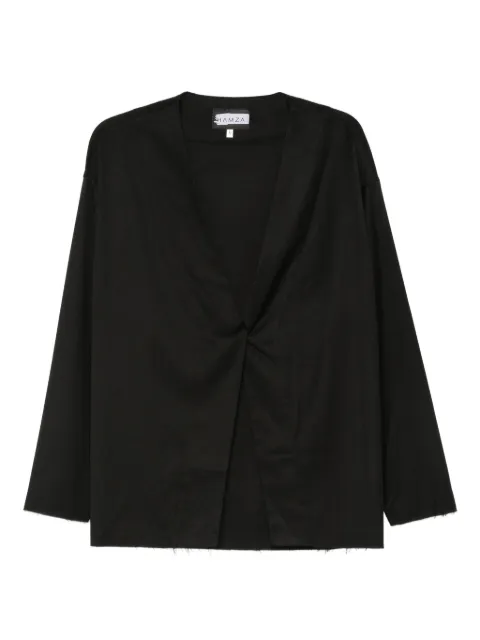 HAMZA twist-front cardigan