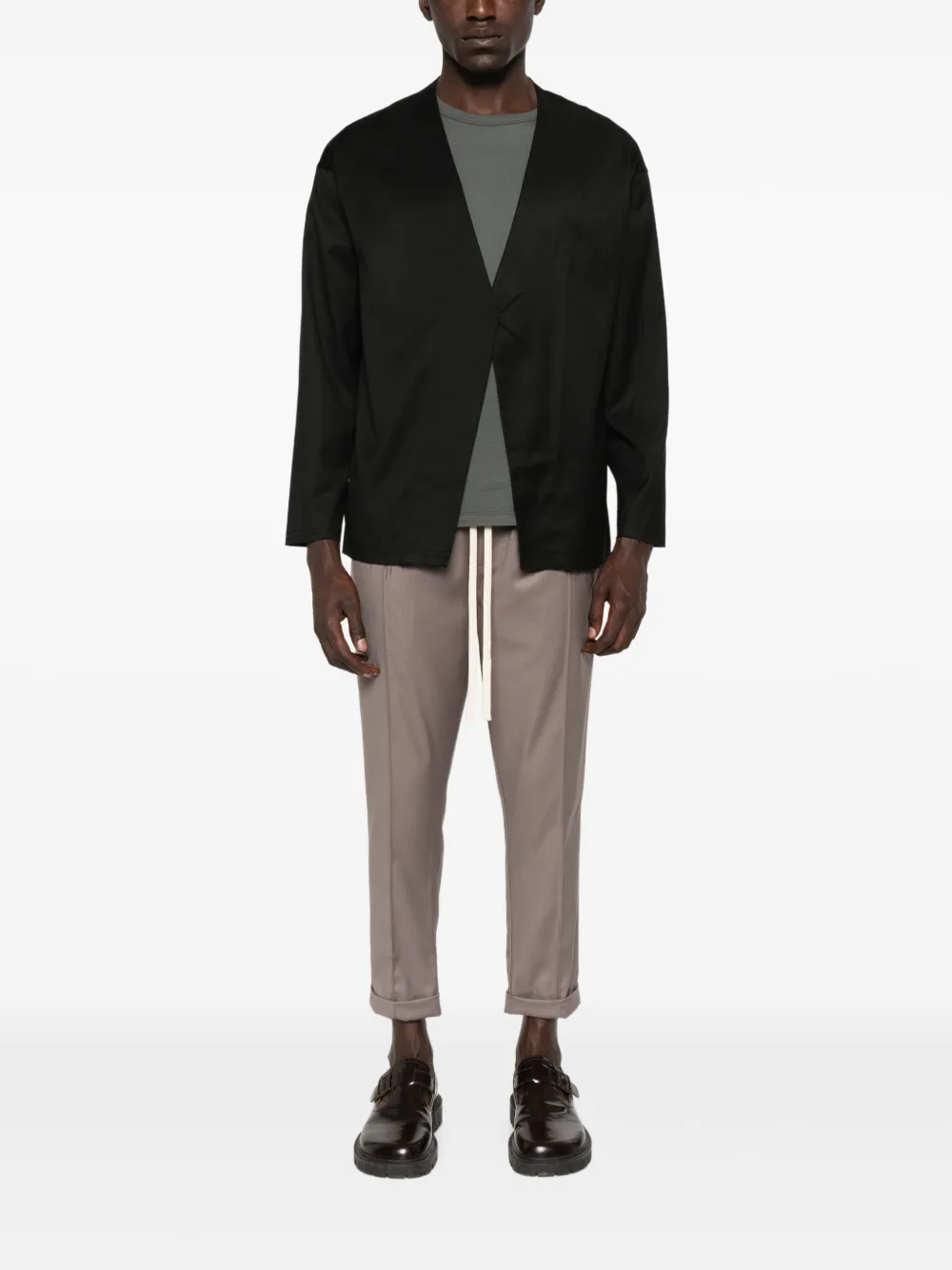 HAMZA twist-front cardigan | Lightweight Jackets | Image 2