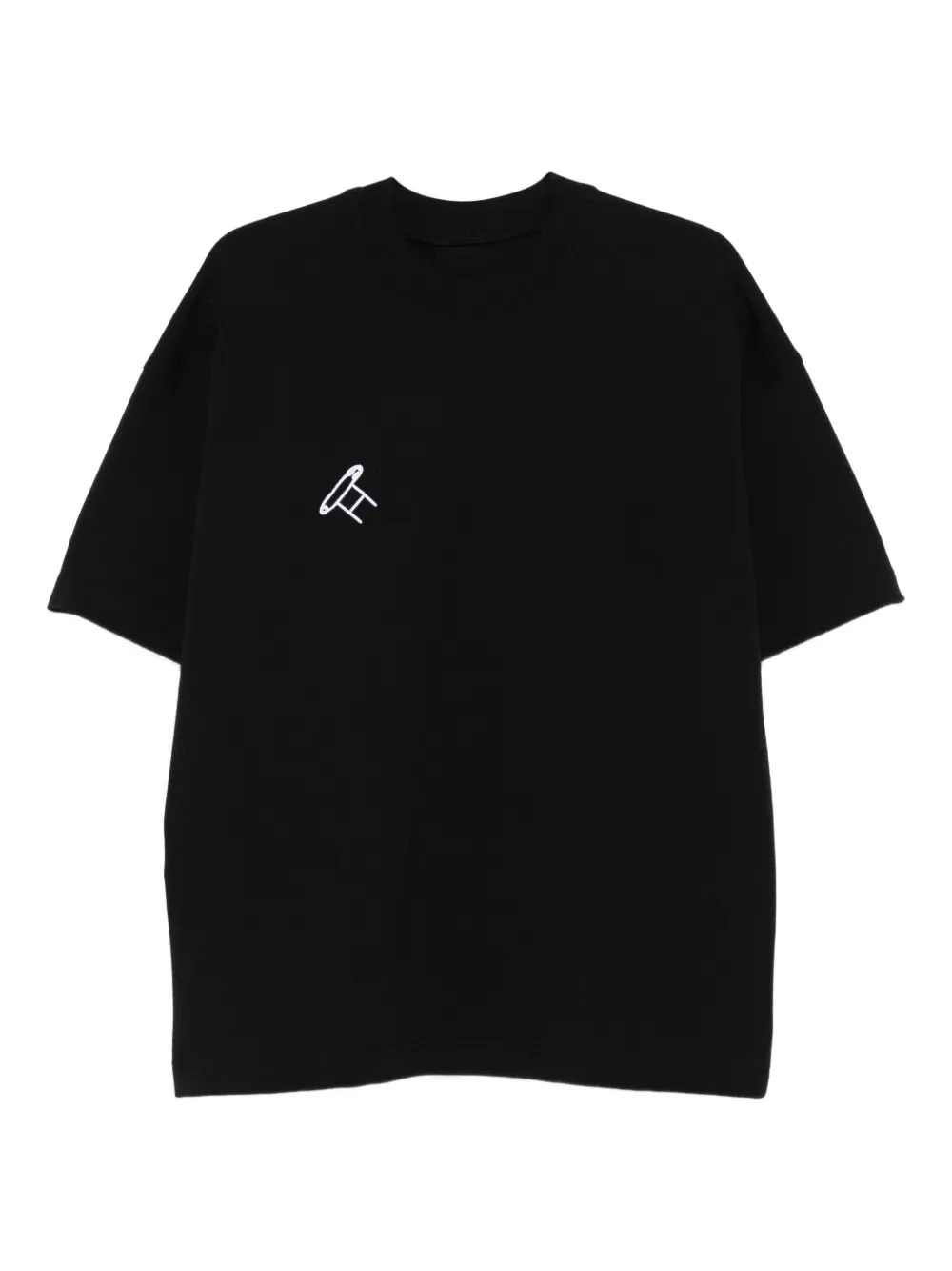 HAMZA pin-detail T-shirt | Black | Image 1