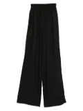 HAMZA Skipper linen flared trousers - Black