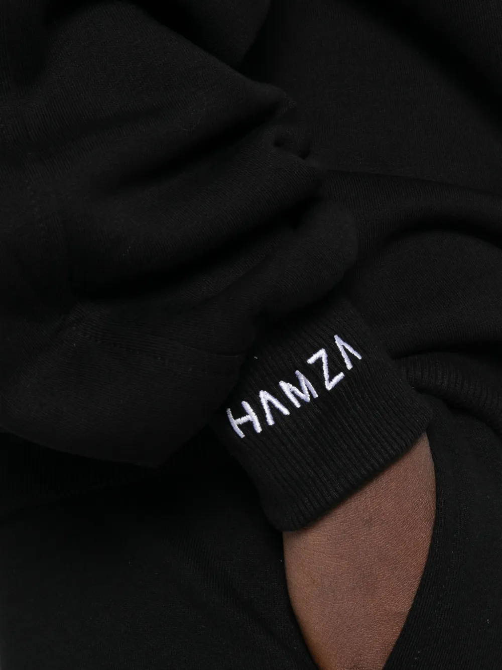 HAMZA Kora coltrui met korset detail Zwart