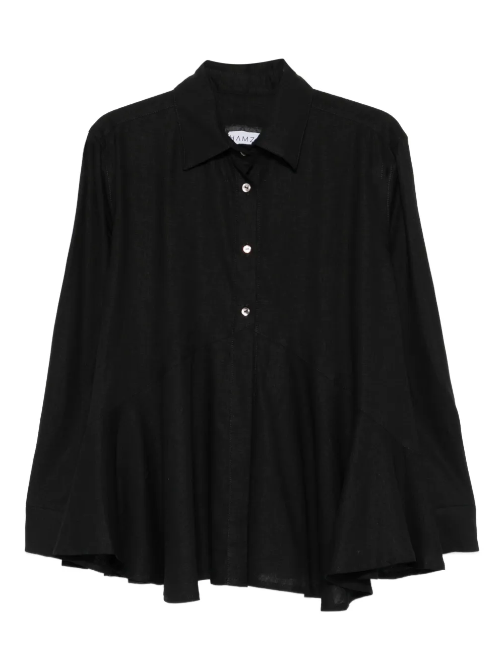 HAMZA flared blouse | Black | Image 1