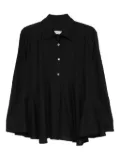 HAMZA flared blouse - Black