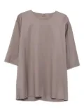 HAMZA Thom raw-edge T-shirt - Grey