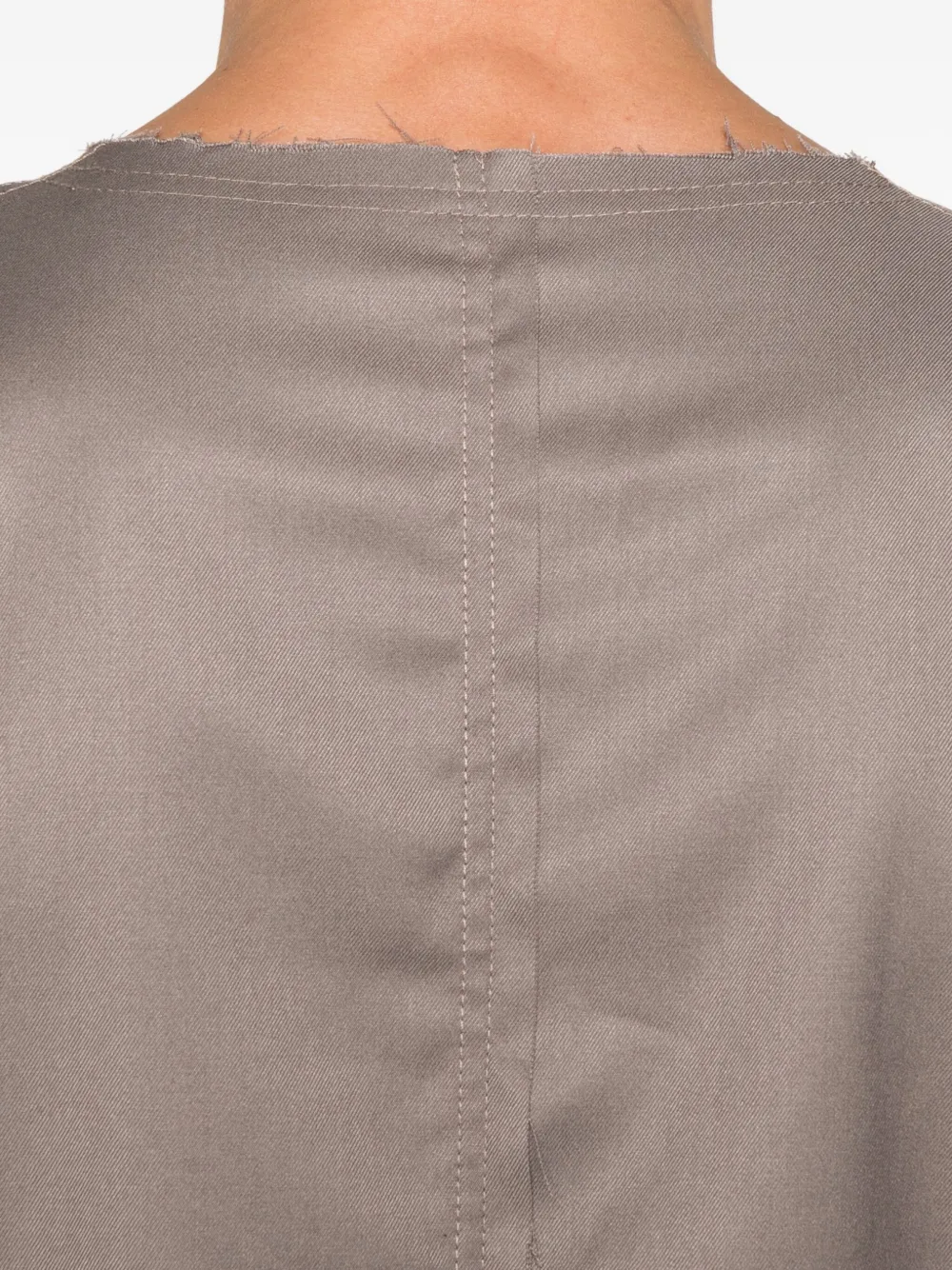 Hamza Thom Raw-edge T-shirt In Brown