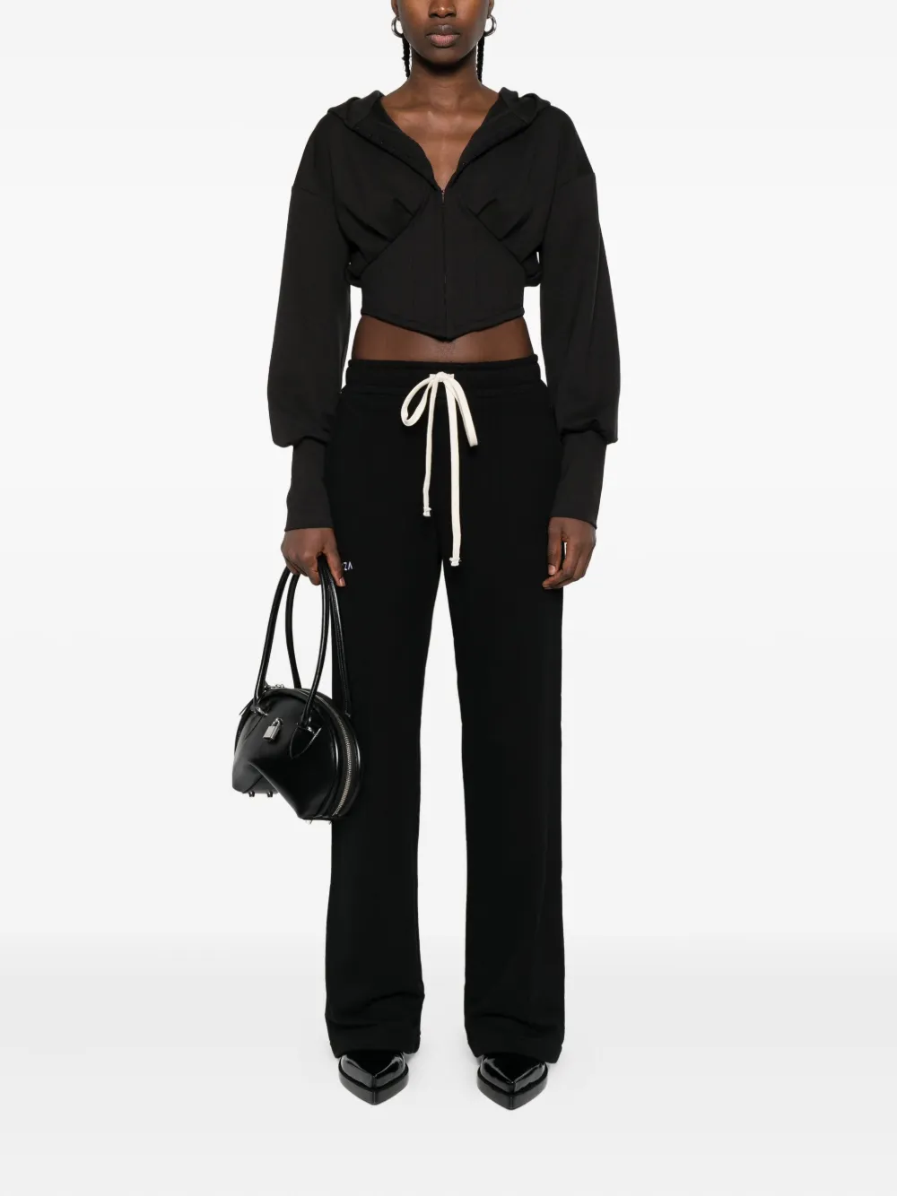 HAMZA drawstring track pants - Zwart