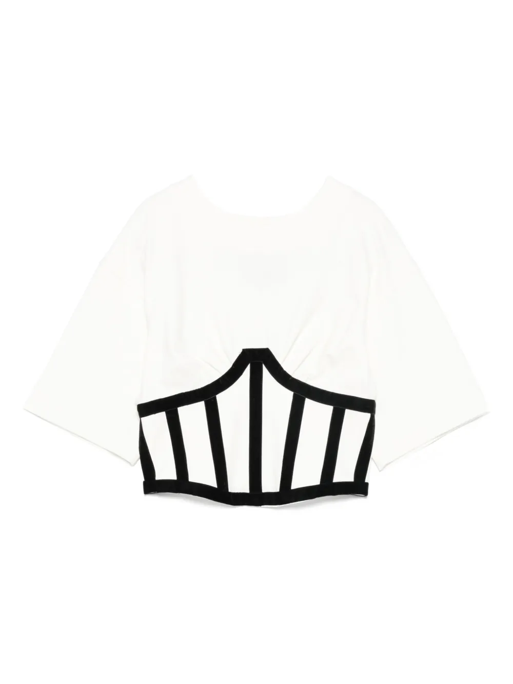 HAMZA Marsilia corset-detail top | White | Image 1
