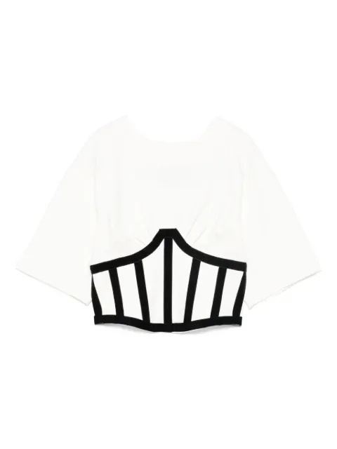 HAMZA Marsilia corset-detail top