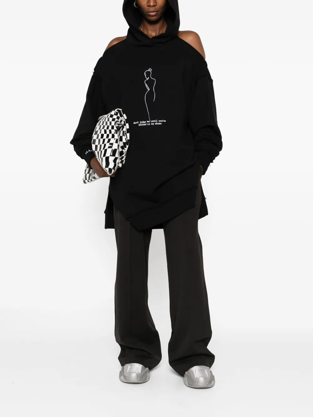 HAMZA cut-out graphic hoodie | Hoodies | Image 2