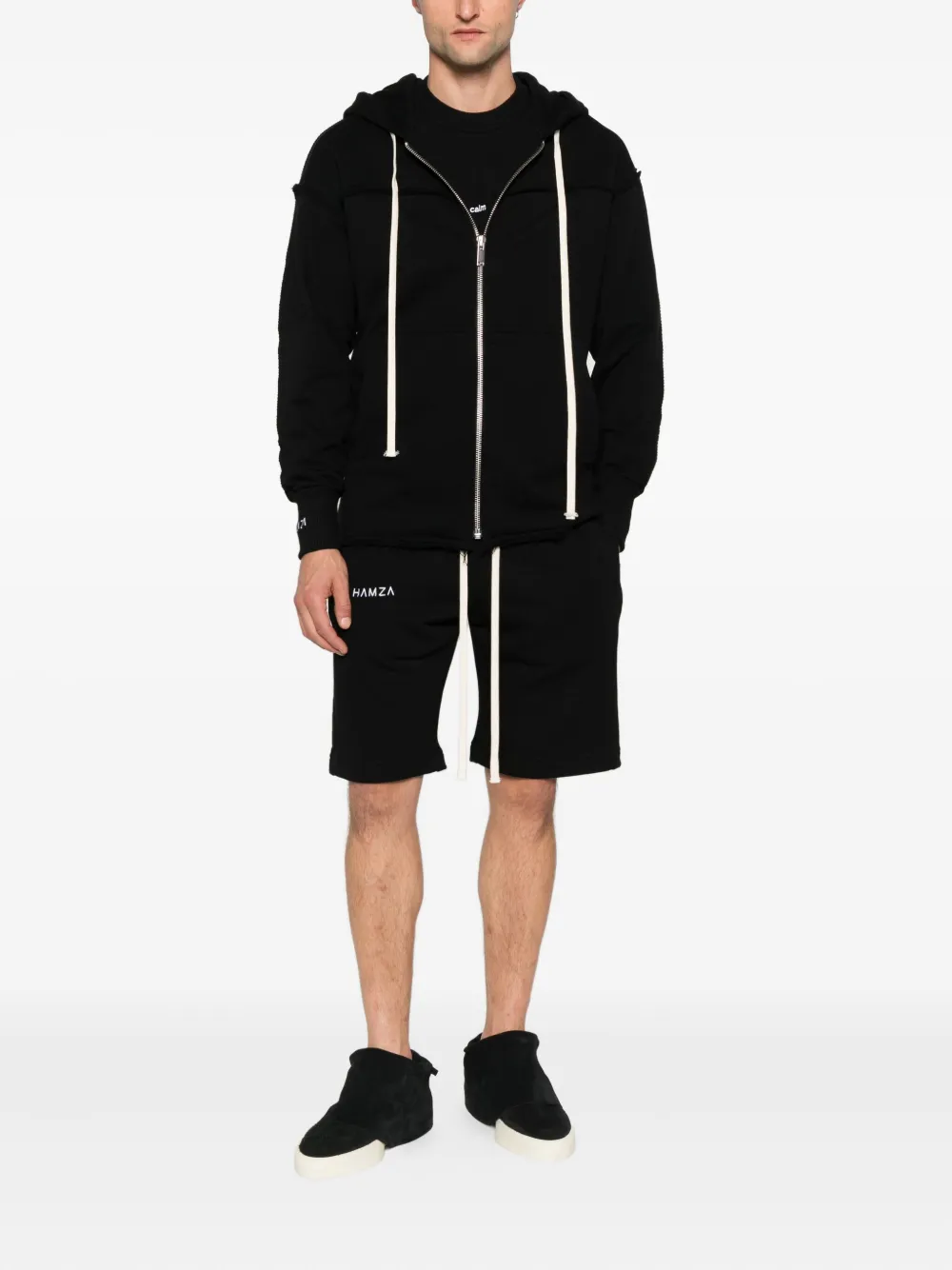HAMZA frayed zip-up hoodie | Hoodies | Image 2