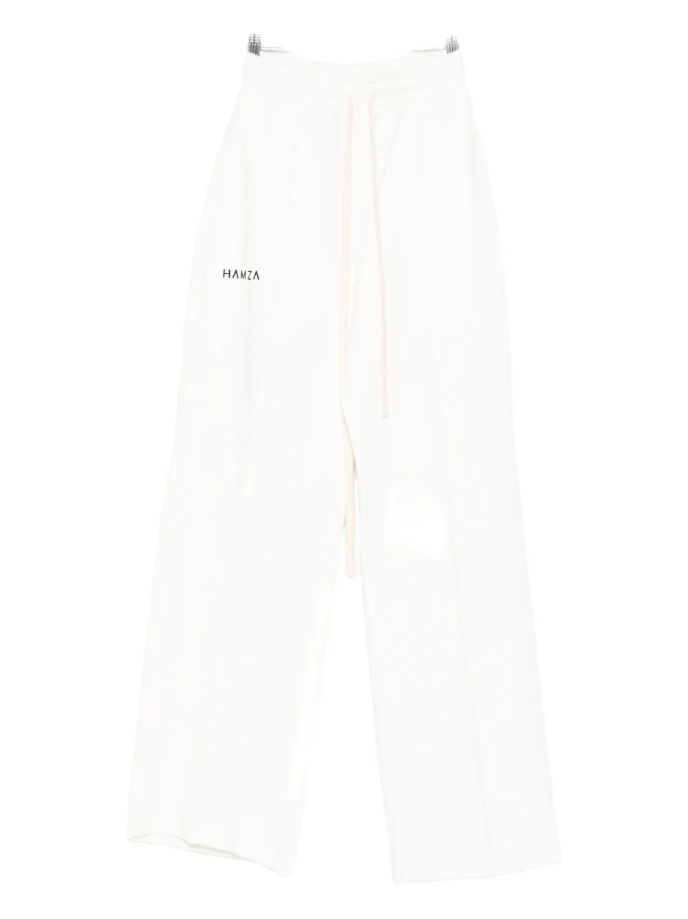 Hamza Drawstring-cuffed Trousers In White