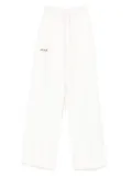 HAMZA drawstring-cuffed trousers - White