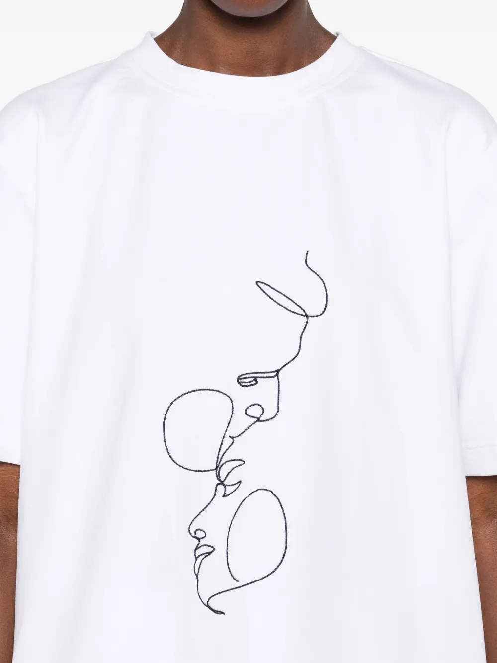HAMZA T-shirt met print Wit