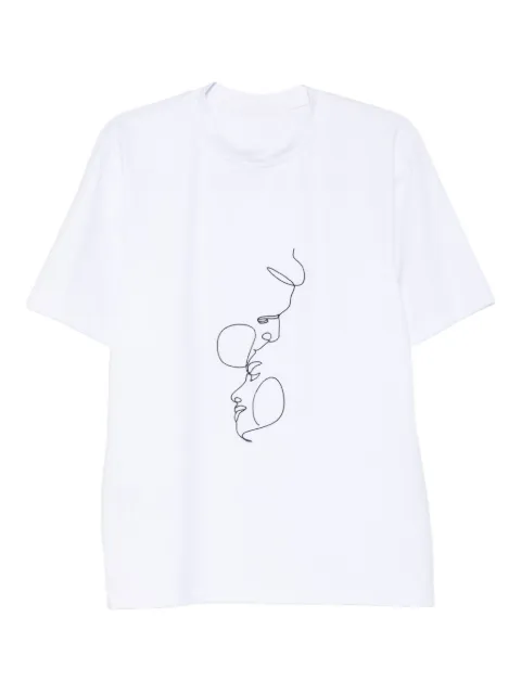 HAMZA playera con estampado de arte