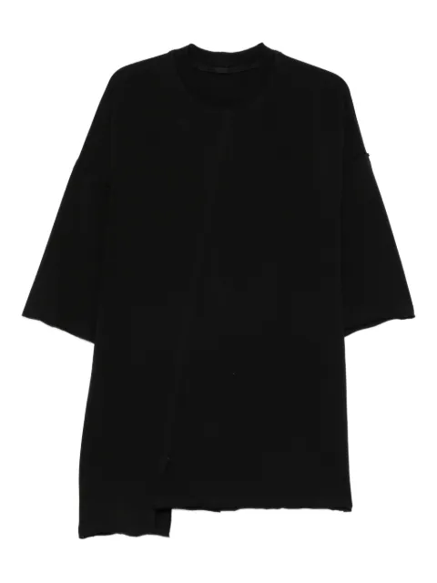 HAMZA asymmetrical raw-edge T-shirt