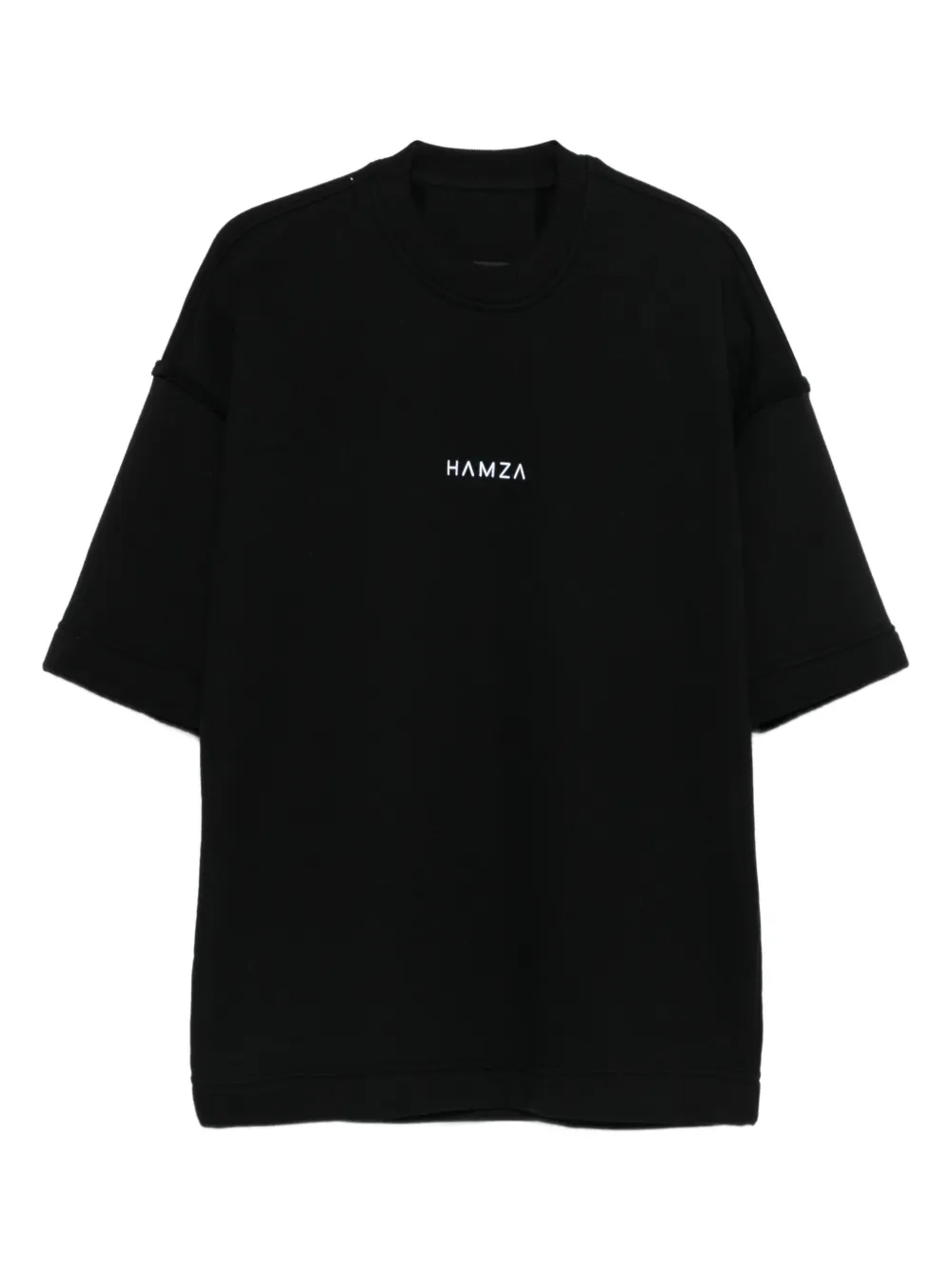 HAMZA Path クルーネック Tシャツ | ブラック | Image 1