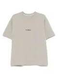 HAMZA logo-embroidered T-shirt - Grey