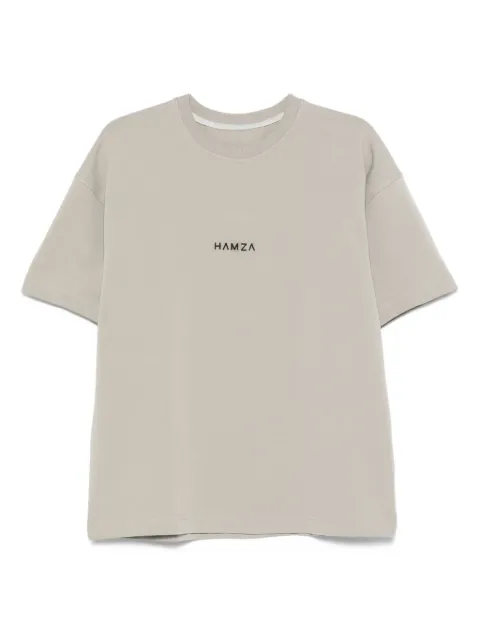 HAMZA logo-embroidered T-shirt