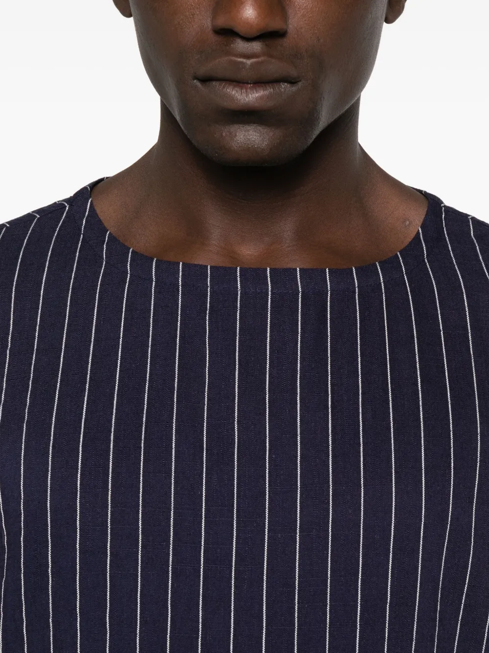 Hamza Monaco Pinstripe Short-sleeve T-shirt In Multi