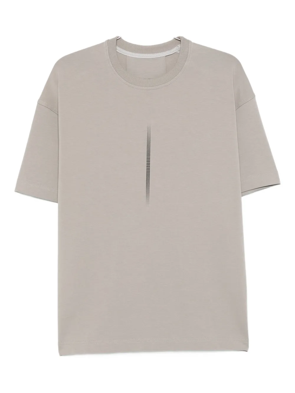 Hamza Linear-print T-shirt In Gray