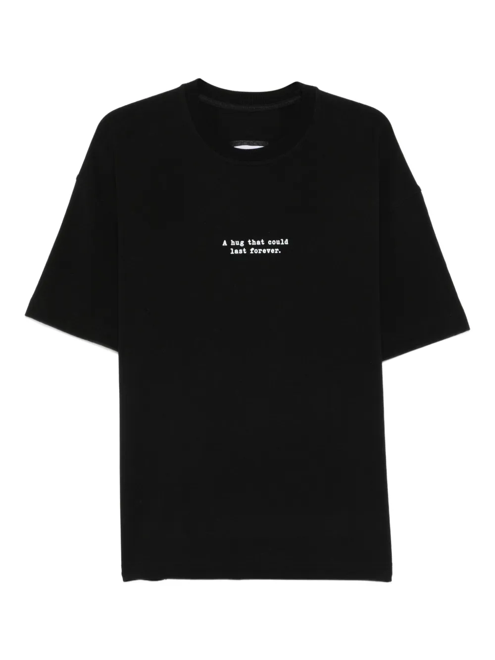 HAMZA playera con texto bordado | negro | Image 1