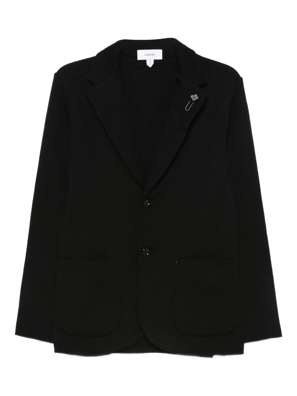 Lardini Wollen blazer met opgestikte zak Zwart