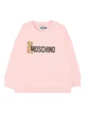 Moschino Kids teddy-logo sweatshirt - Pink