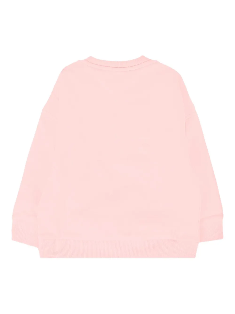 Moschino Kids teddy-logo sweatshirt Roze