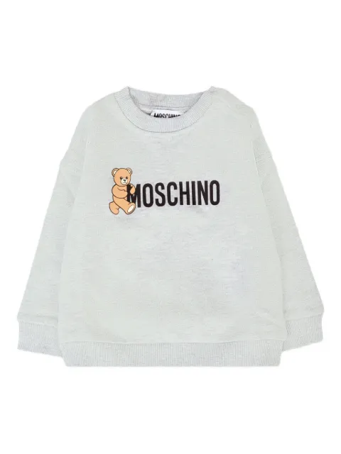 Moschino Kids teddy-print crew-neck top