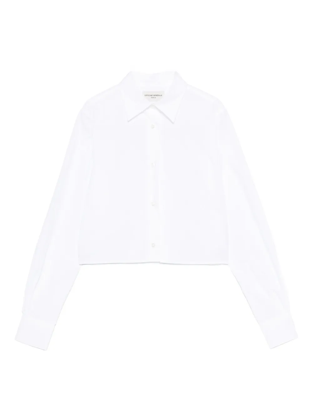 Officine Generale Long-sleeve Button-up Shirt In White