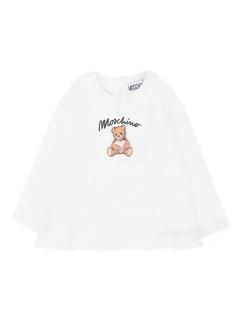 Moschino Kids teddy-print long-sleeves T-shirt