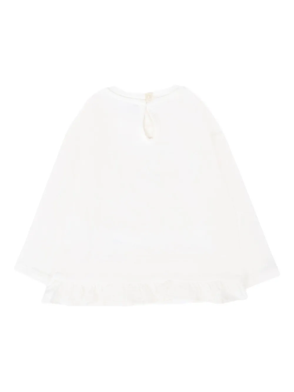 Moschino Kids teddy-print long-sleeves T-shirt Wit