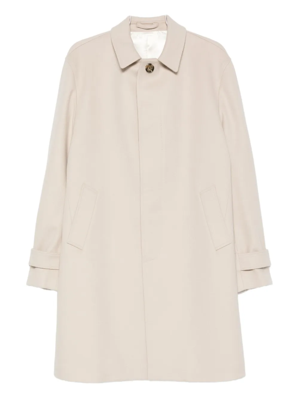 Lardini Jas met klepzak en knopen Beige