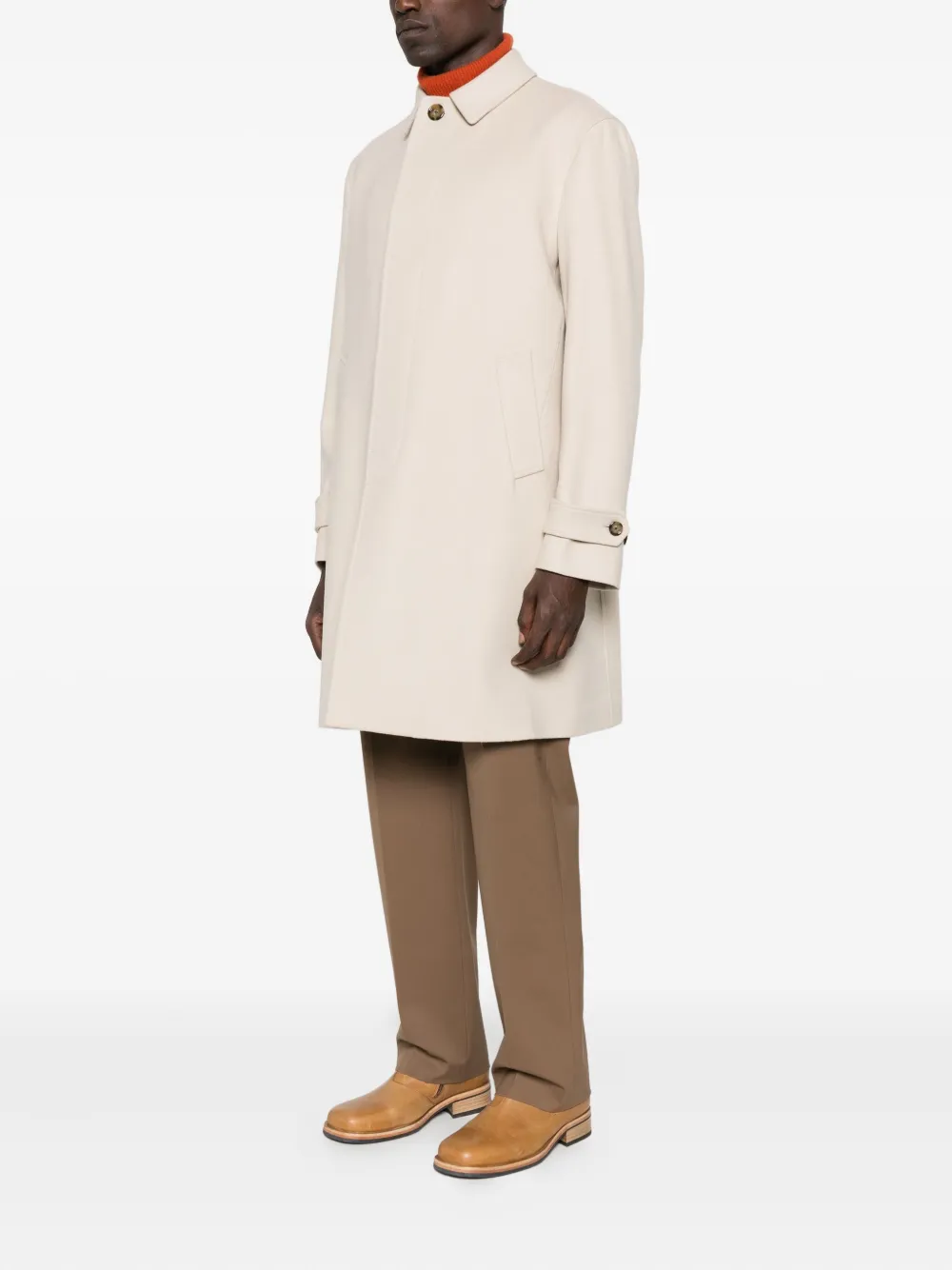 Lardini Jas met klepzak en knopen Beige