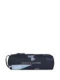 Tommy Hilfiger Junior logo-print top-zip pencil case - Blue