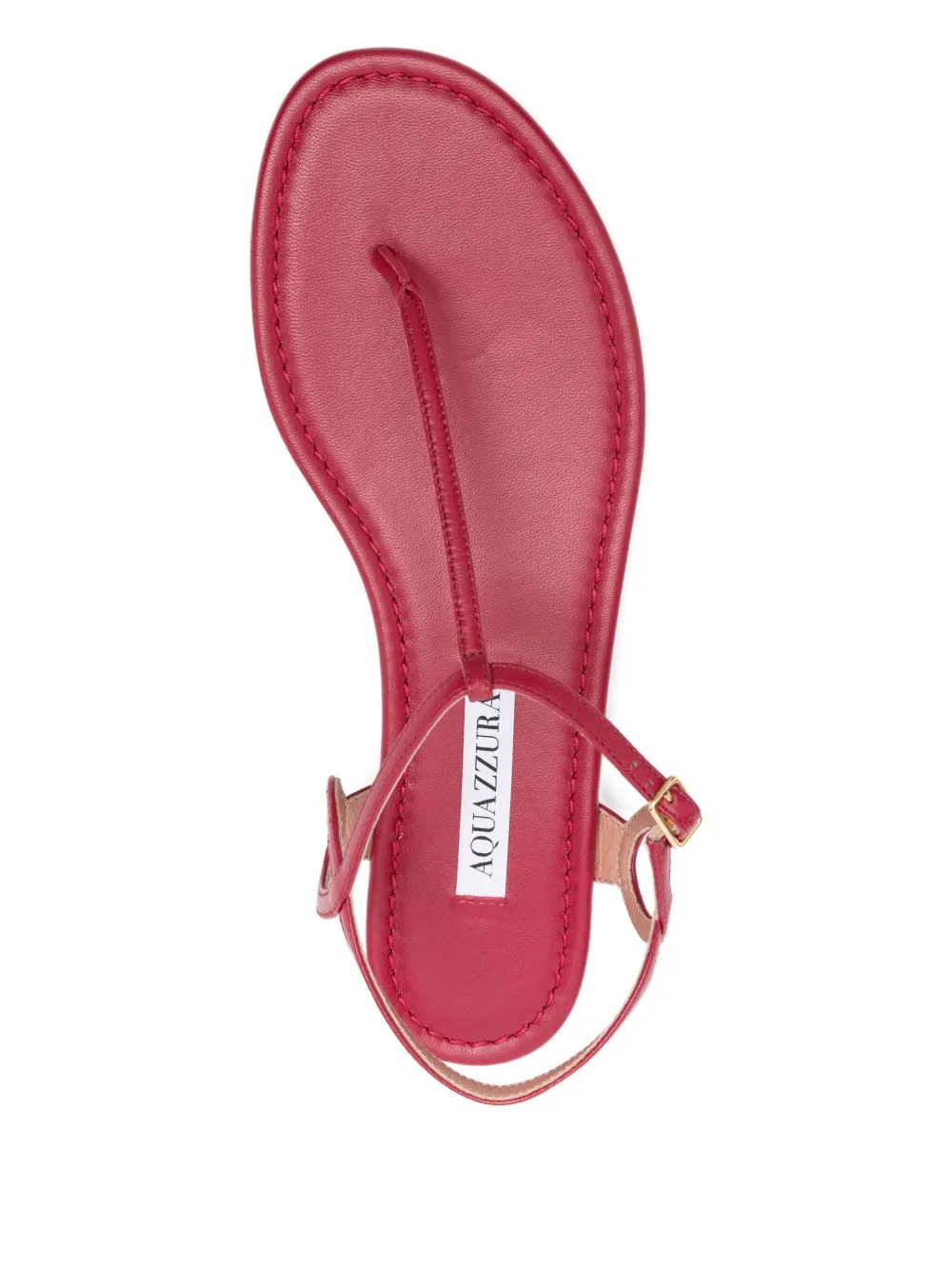Aquazzura Almost Bare leather T-bar sandals Red