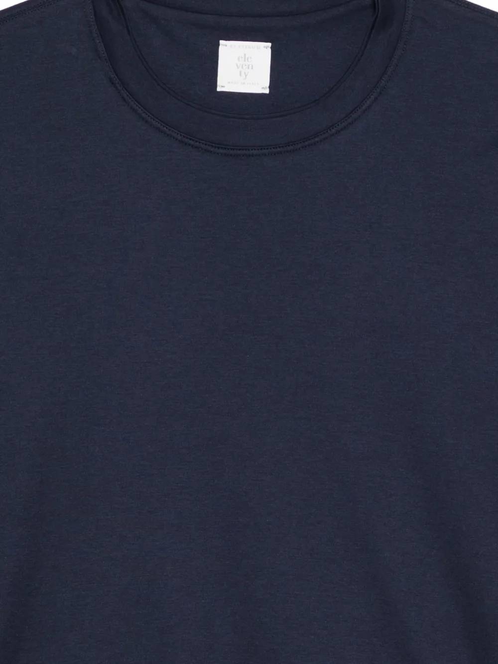 Eleventy T-shirt met ronde hals Blauw
