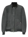 Eleventy zip-front shearling jacket - Grey