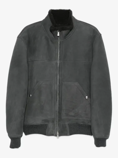 Eleventy zip-front shearling jacket