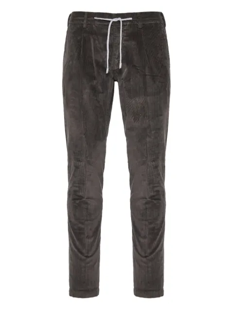 Eleventy drawstring corduroy trousers