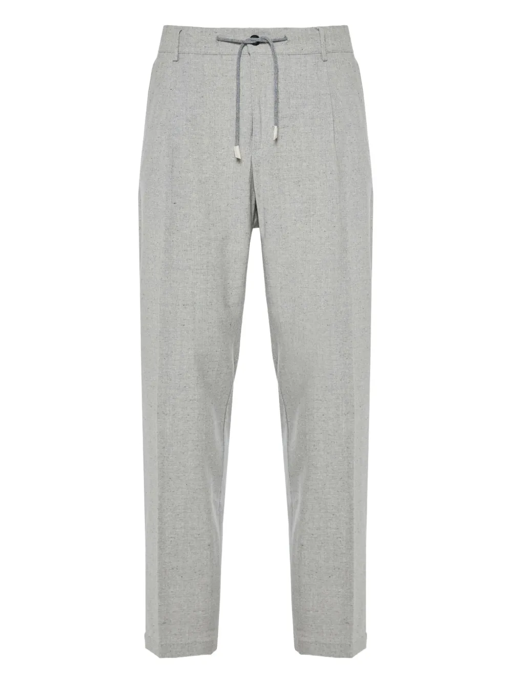 Eleventy drawstring pleated trousers | Grey | Image 1