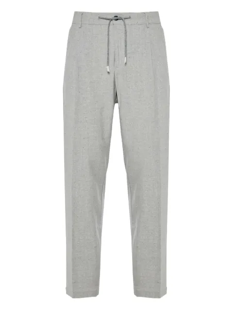 Eleventy drawstring pleated trousers