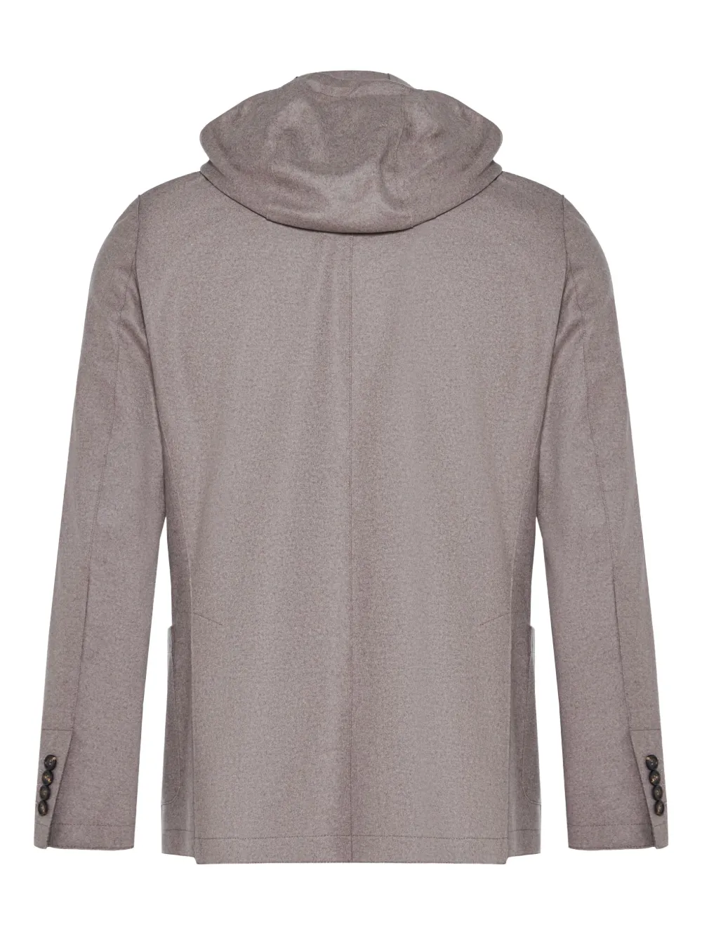 Eleventy Hooded Three-button Jacket In Neutral