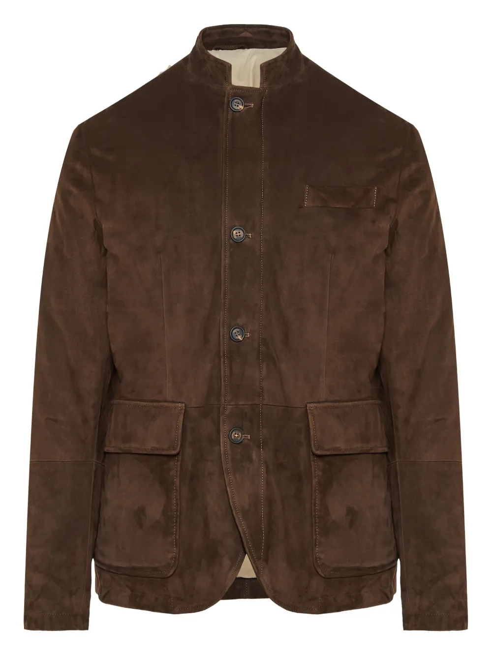 Eleventy veste en daim à boutonnière | marron | Image 1