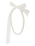 Forte Forte pearl ribbon necklace - White