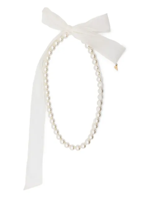 Forte Forte pearl ribbon necklace
