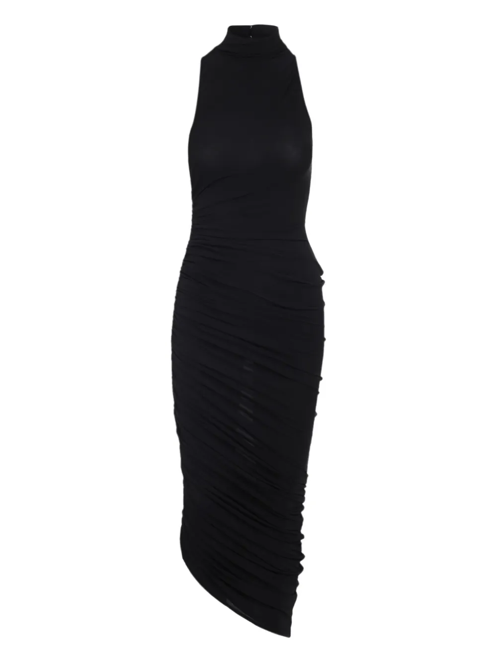 Jacquemus The Piazza asymmetric dress Zwart
