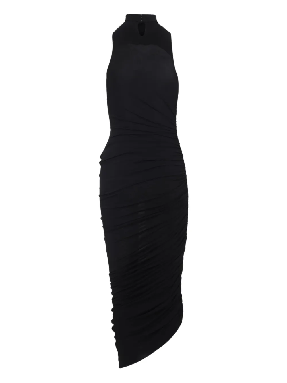 Jacquemus The Piazza asymmetric dress - Zwart
