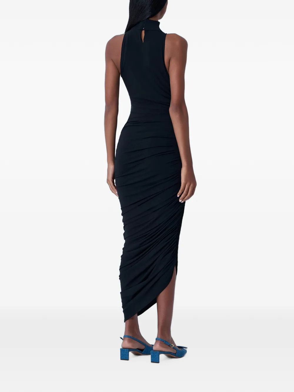 Jacquemus The Piazza asymmetrische jurk Zwart